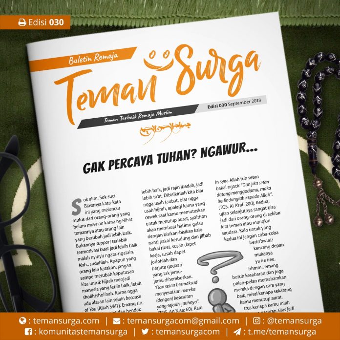Buletin Teman Surga-030. gak percaya Tuhan