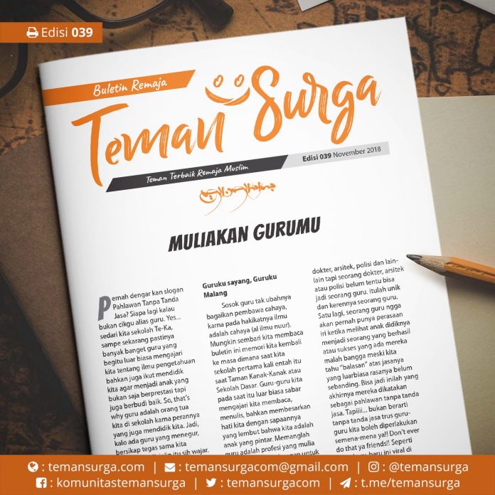 Buletin Teman Surga-039. muliakan guru