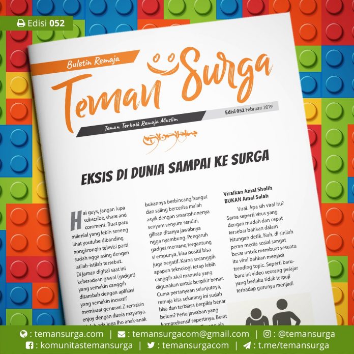 buletin teman surga 052. eksis di dunia