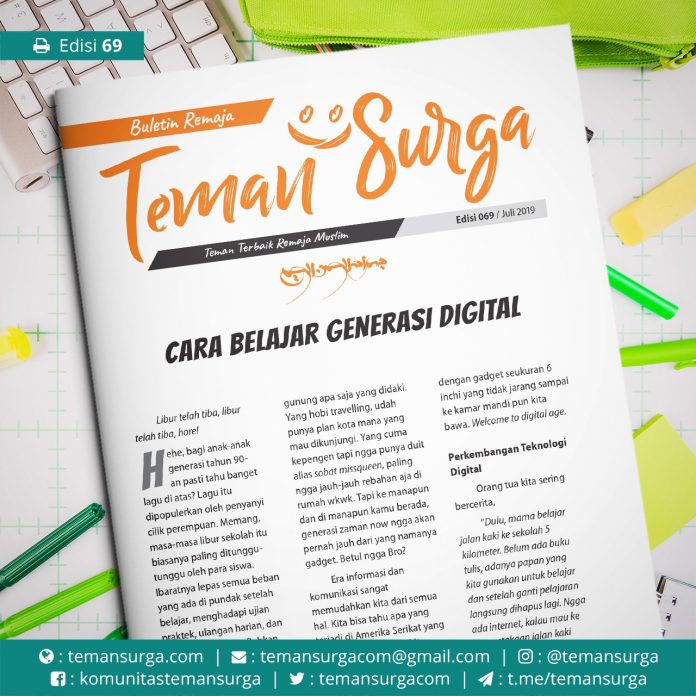 buletin teman surga 069. cara belajar generasi digital