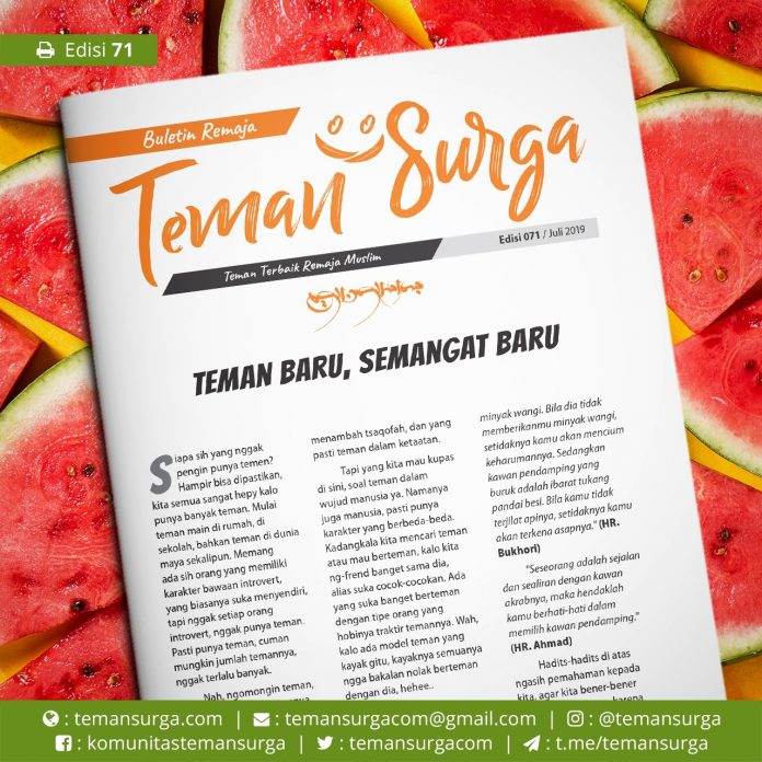buletin teman surga 071. teman baru semangat baru