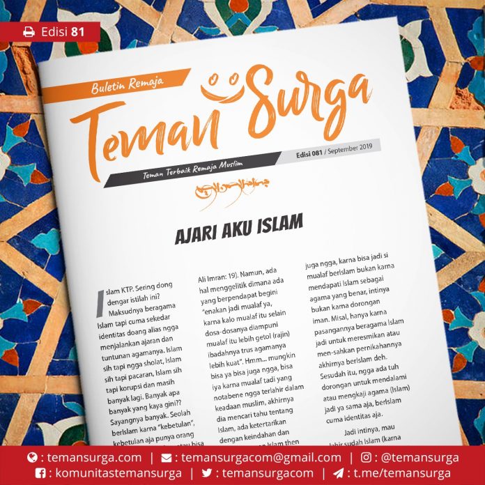 buletin teman surga 081. ajari aku islam