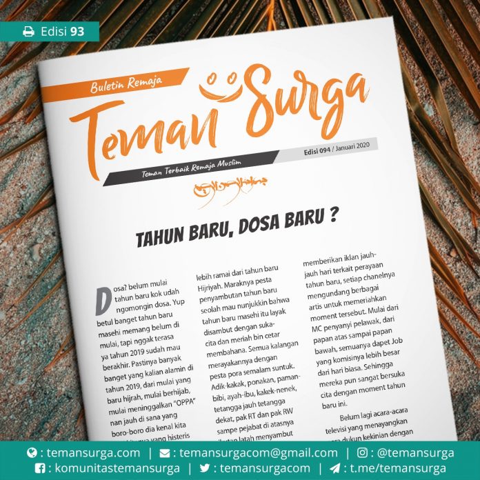 buletin teman surga 094. tahun baru dosa baru