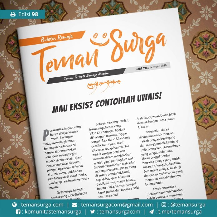 buletin teman surga 098. Mau eksis contohlah uwais