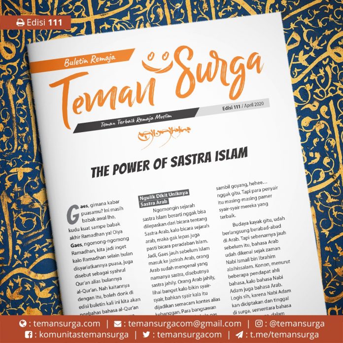 buletin teman surga 111. the power of sastra islam