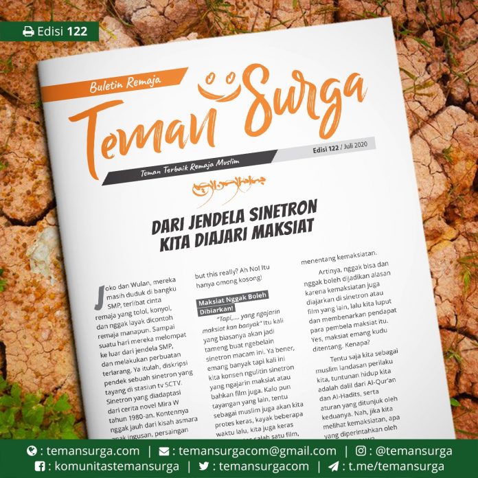 buletin teman surga 123. dari jendela sinetron kita diajari maksiat