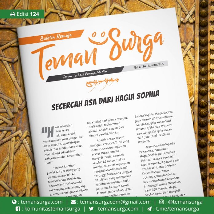 buletin teman surga 125. secercah asa dari hagia sophia