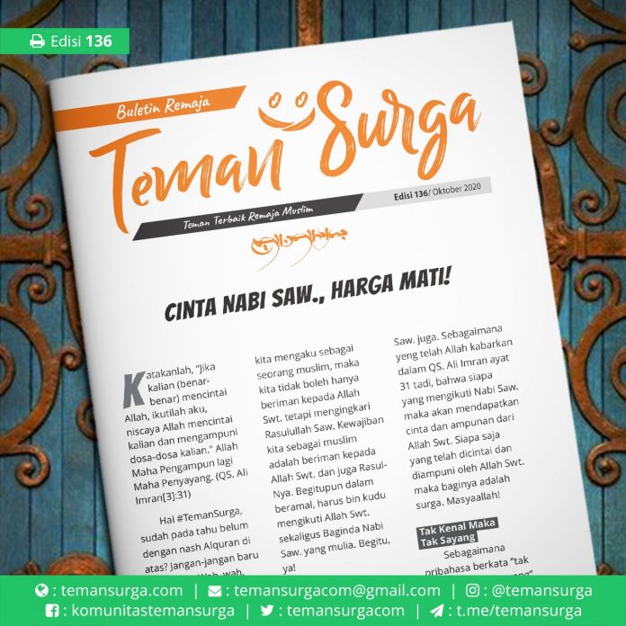 buletin teman surga 136. cinta nabi harga mati