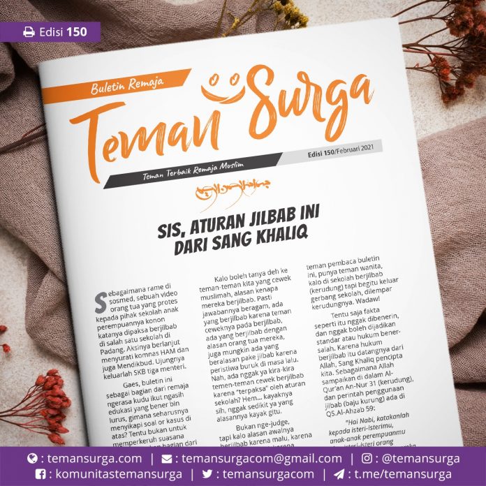 buletin teman surga 150 sis aturan jilbab ini dari sang khaliq