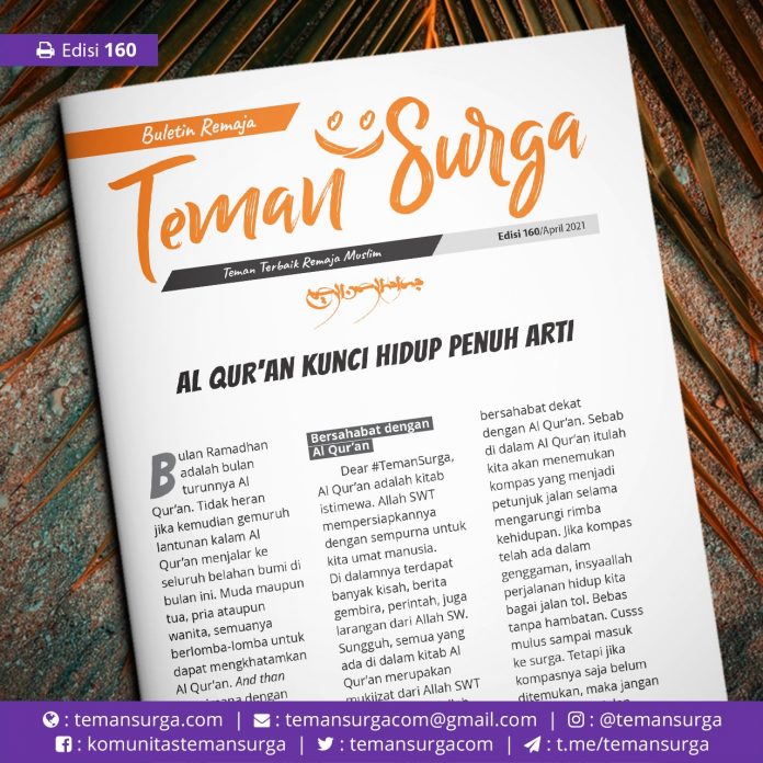 buletin teman surga 160. alquran kunci hidup penuh arti